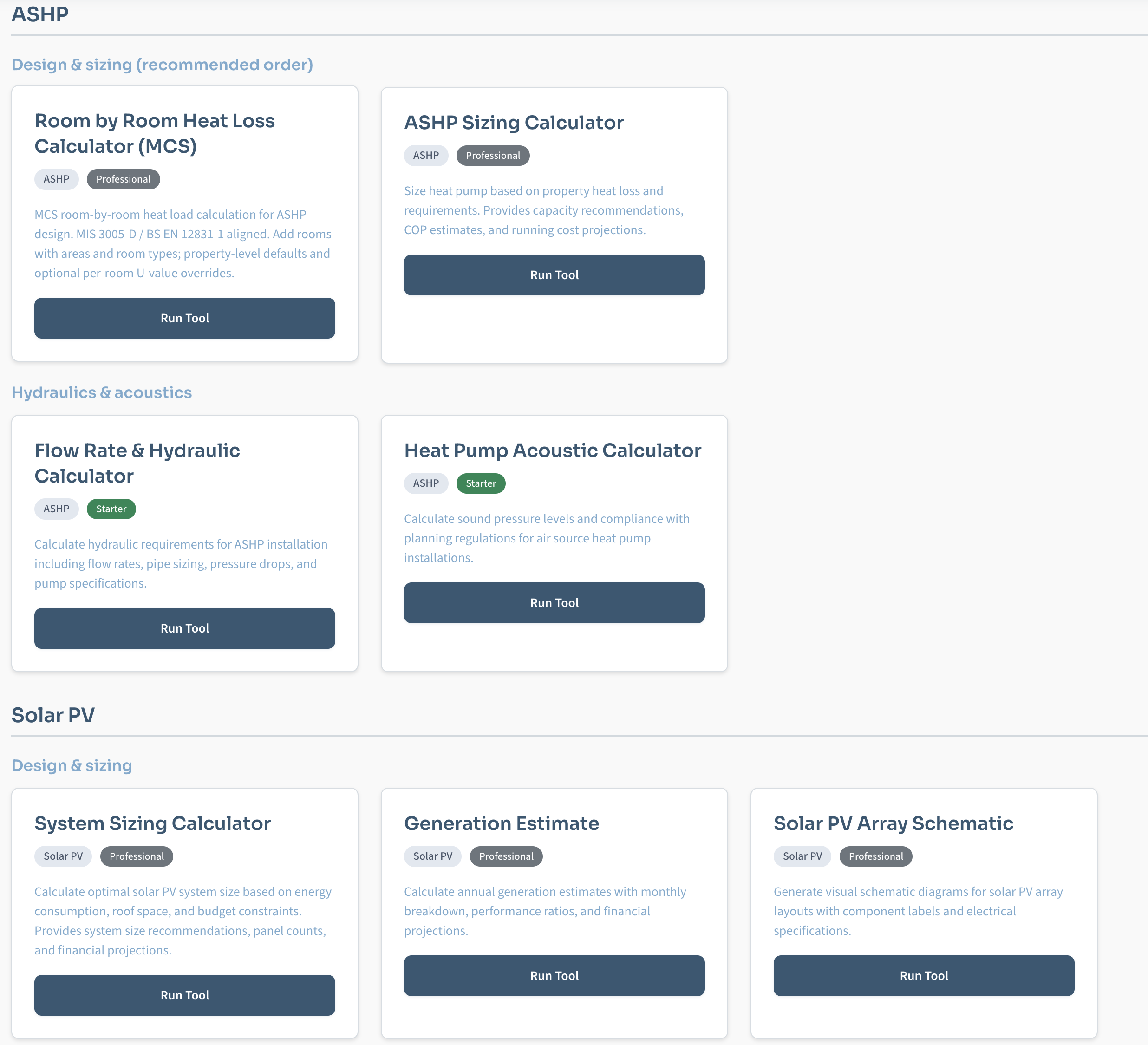 MCS design and calculation tools in Flex Energi